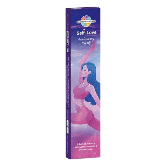 Bețișoare parfumate Sacred Elements – Self-Love (scorțișoară & trandafir) 