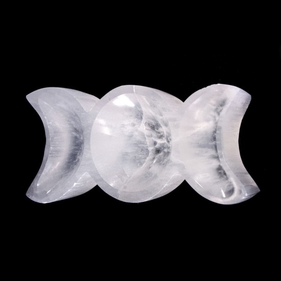 Bol din Selenit Triple Goddess – Energie Sacra si Armonie Feminina