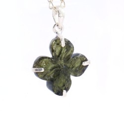 Pandantiv Moldavit Trifoi 3.9 -Transformare, evoluţie spirituală rapidă 