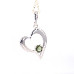 Pandant Inima Moldavit Fatetat 