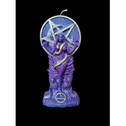 Lumanare Lilith- Mov si Auriu