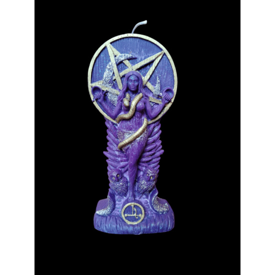 Lumanare Lilith- Mov si Auriu Lumanare Lilith- Mov si Auriu