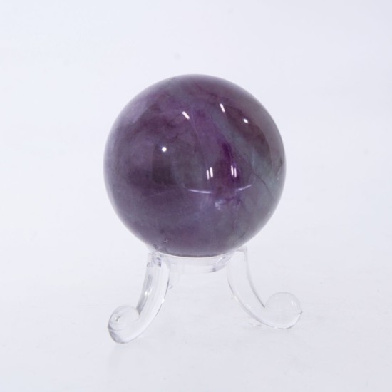 Sferă Cristal Florit Mov – Claritate, Protecție și Echilibru Energetic
