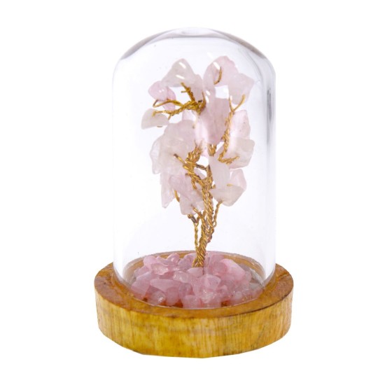 Pomul Vieții din Cuart Roz – Iubire și Armonie Emoțională