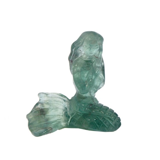 Figurină Sirenă din Florit – Protecție și Vindecare Energetică