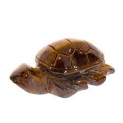 Figurină Broască Țestoasă din Ochi de Tigru – Protecție și Stabilitate