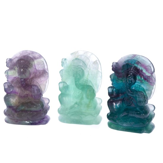 Ganesha din Fluorit – Energia Înțelepciunii Divine