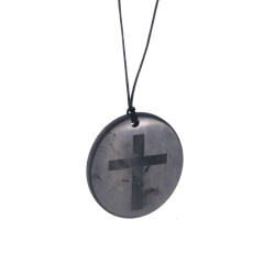 Pandantiv Shungit Cruce – Protectie Energetica si Echilibru