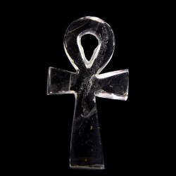 Ankh din Cristal de Stâncă 4cm – Cheia Vieții și a Luminii Divine