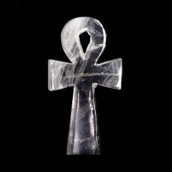 Ankh din Cristal de Stâncă 7cm – Cheia Vieții și a Luminii Divine
