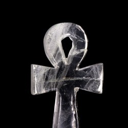 Ankh din Cristal de Stâncă 7cm – Cheia Vieții și a Luminii Divine