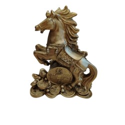 Statuetă Feng Shui: Calul Biruinței pe Moneda de Aur -Atragerea Succesului și a Câștigurilor Rapide în 2026