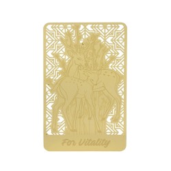 Card Portofel Auriu cu Cerb Vindecare