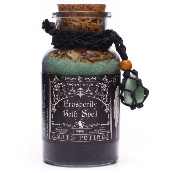 Sare de Baie Ancient Witch cu Pandantiv Aventurin – Prosperitate