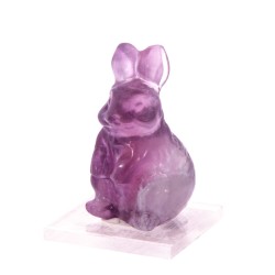 Figurină Iepure din Fluorit – Protecție, Claritate și Energie Pozitivă