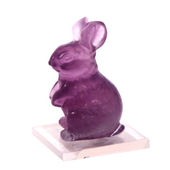 Figurină Iepure din Fluorit – Protecție, Claritate și Energie Pozitivă