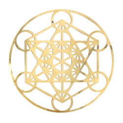 Placa Metal Geometrie Sacra – Cubul lui Metatron, Simbol al Armoniei Universale