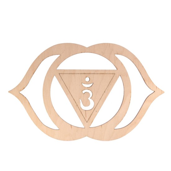 Placa din Lemn Chakra Anahata – Energie a Iubirii si Armoniei Interioare 11x17cm