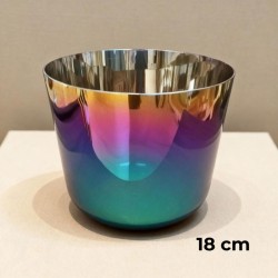 Bol Alchimic din Cuarț Transparent – “Rainbow Alchemical Bowl” – 18 cm