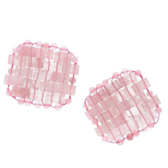 Patch-uri pentru ochi din cuarț roz 