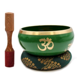 Bol Tibetan Cântător Arborele Vieții - Verde 14cm