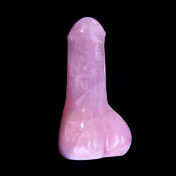 Falus din Cuart Roz 14cm – Energia Iubirii Sacre si a Creatiei