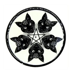 Suport Betisoare- Cat and Pentagram