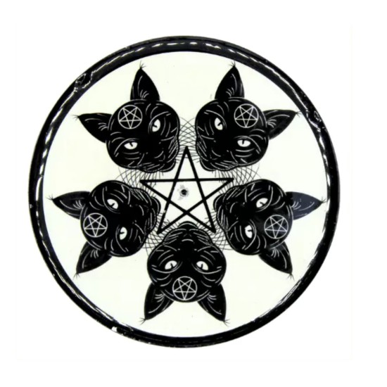 Suport Betisoare- Cat and Pentagram