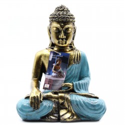 Buddha Mare - Albastru, Auriu