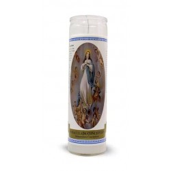 Lumanare suport sticla Mary - Immaculate Conception