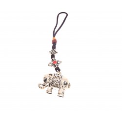 Amuleta Elefant cu Dubla Dorja si Nod Mistic Tibetan