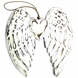 Aripă și Inimă De Înger Realizată Manual - 24cm