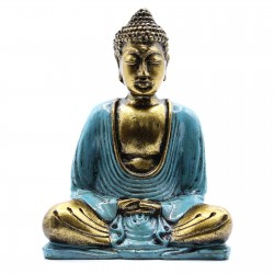 Buddha Albastru Auriu Mediu