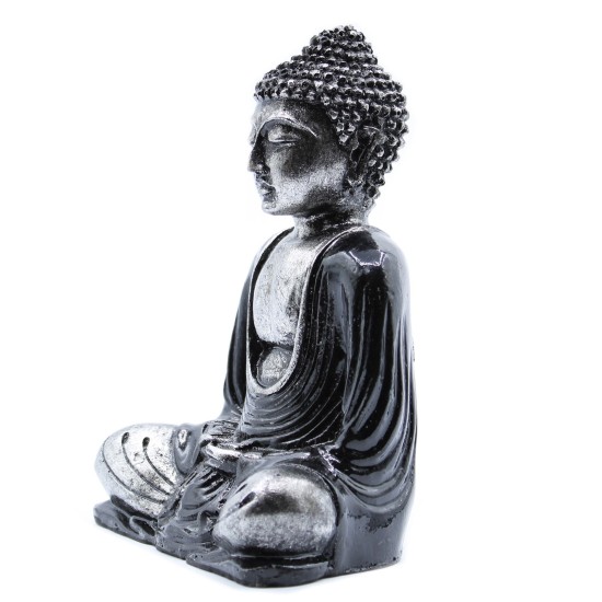 Buddha Negru Gri Mediu