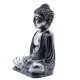 Buddha Negru Gri Mediu