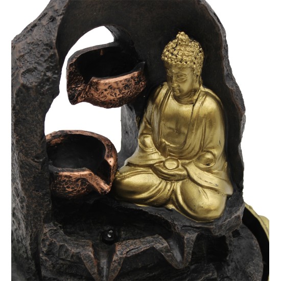 Fântână Arteziană - Buddha Auriu care Meditează