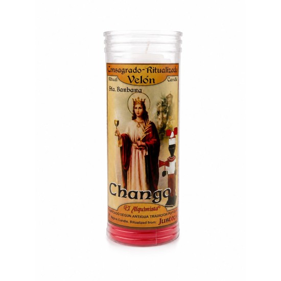 Lumanare Ritualizata Chango – Putere, Curaj, Protectie si Deschiderea Drumurilor